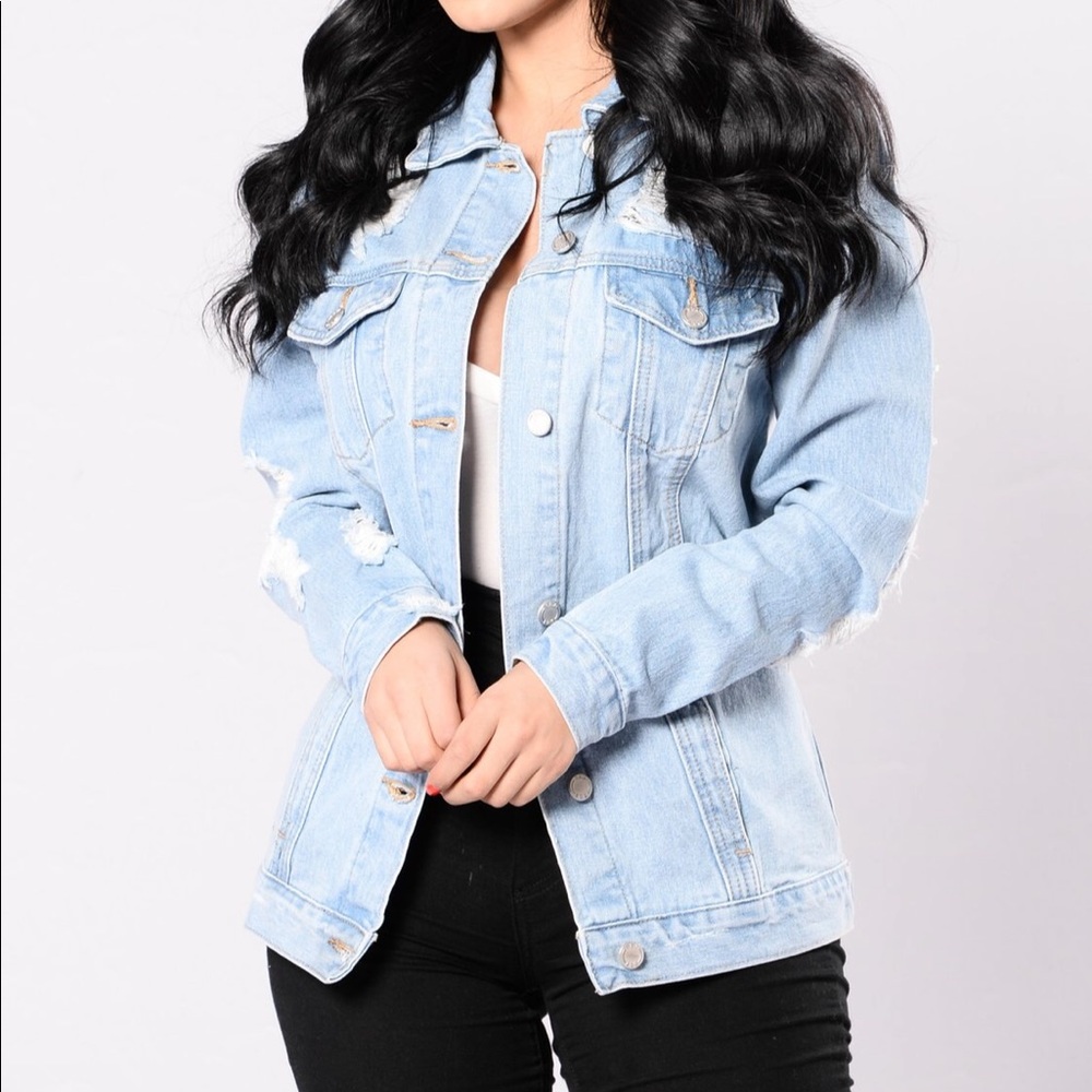 Distressed Denim Jacket